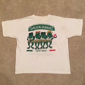 Vintage 90s Carlos'n Charlie's Senior Frogs Shirt